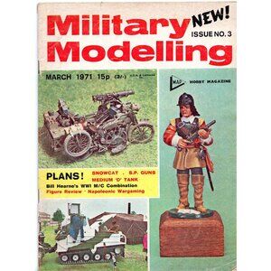 Vintage Military Modelling Magazine March 1971 Issue No. 3 Plans & Reviews